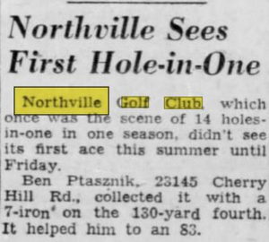 Northville Golf Club - Oct 01 1955 Article (newer photo)